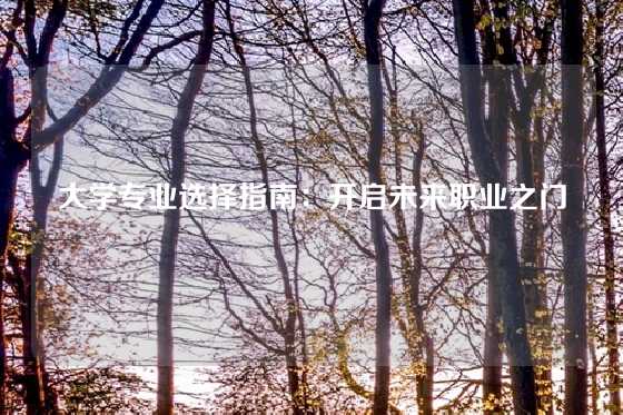 大学专业选择指南：开启未来职业之门